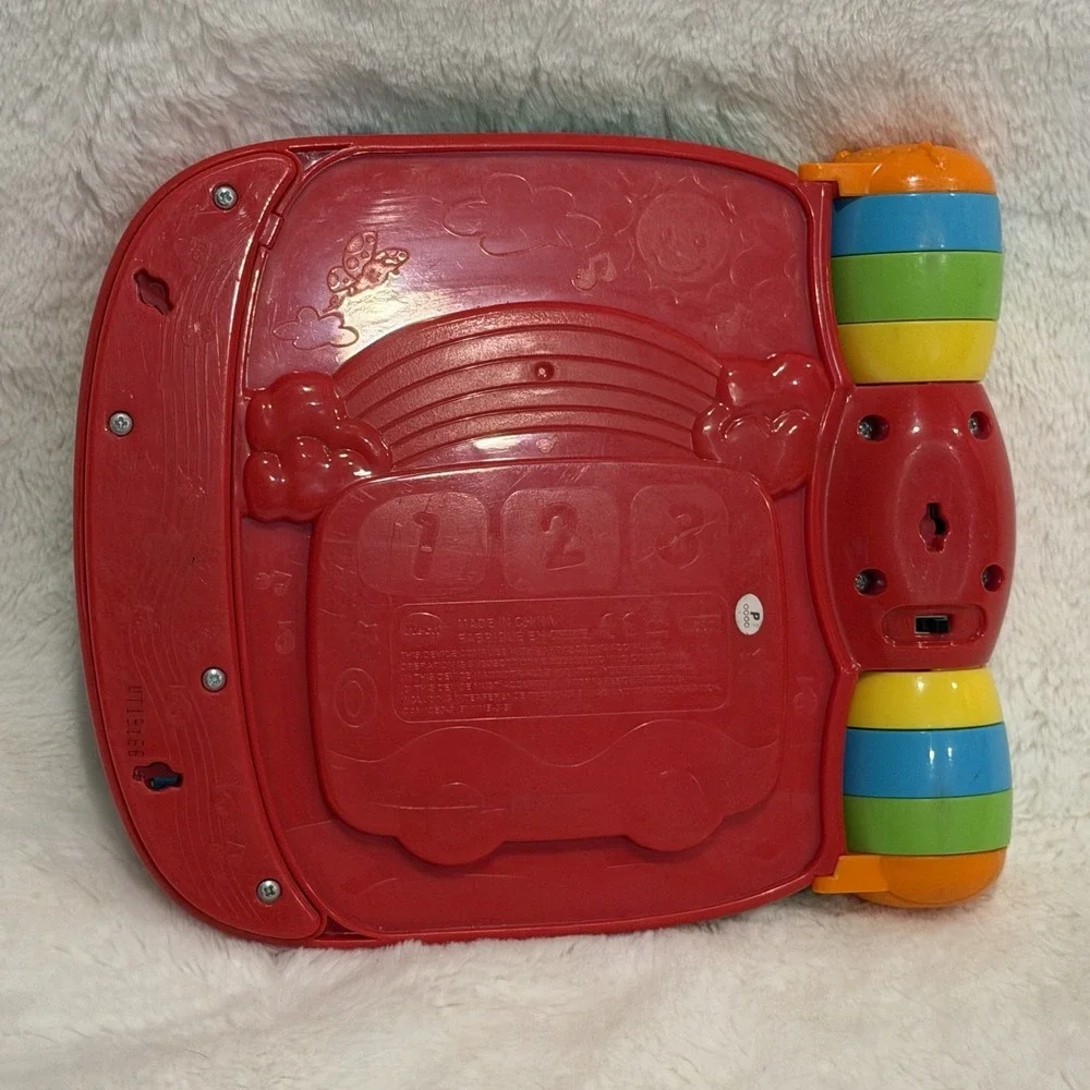 VTech Musical Rhymes Book Baby & Toddler Toy Educational Learning Red 6-36 Mo EC